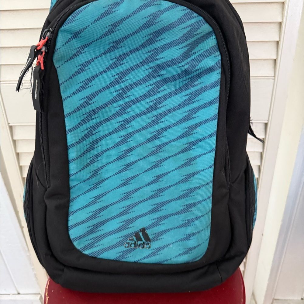 Adidas Men's Teal and Black Backpack